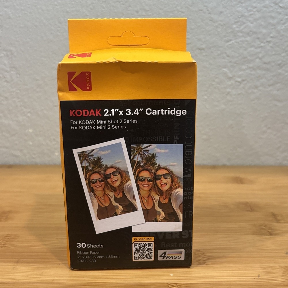 Kodak Cartridge 2.1 X 3.4 30 Sheets For Kodak Mini Shot 2 Series Brand‎ New